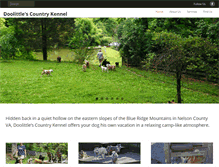 Tablet Screenshot of doolittleskennel.com